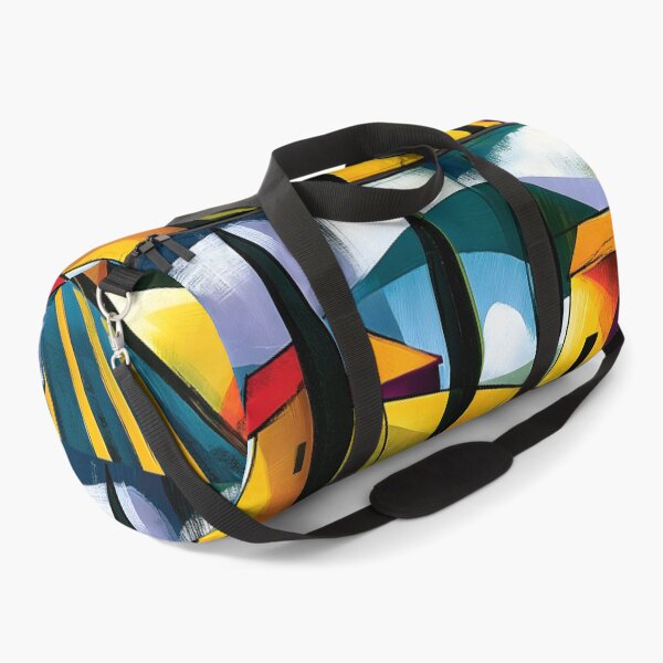 Item preview, Geometric Tuscany Awakens - Rolling Fields Cypress Trees and Vibrant Mediterranean Color in Motion designed and sold by OlfactoART Studio.
