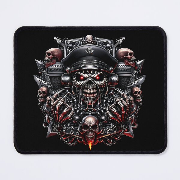 Item preview, Eddie Tribute metal skeleton poster art design designed and sold by DeimosArtIntl.