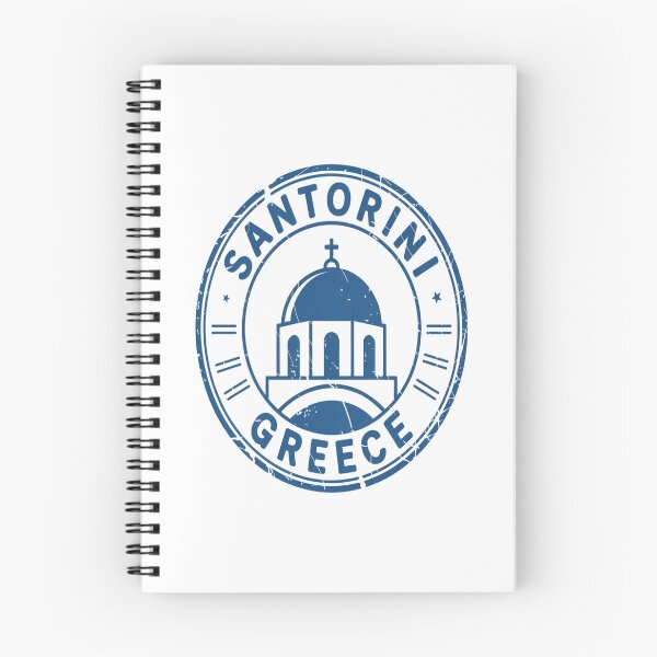 Item preview, Santorini Passport Stamp Sticker – Greece Travel Stamp Design designed and sold by stickercuffs.