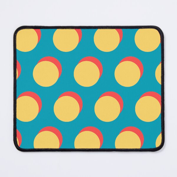 Item preview, Bright Yellow & Sunset Orange Polka Dots on Teal designed and sold by PSCSCo.