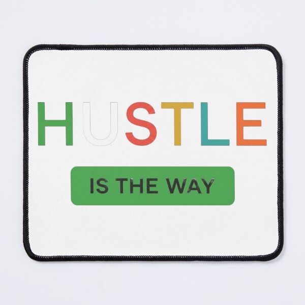 Item preview, Hustle Is The Way - Colorful Minimalist Typography Gym Streetwear designed and sold by No Excuses .