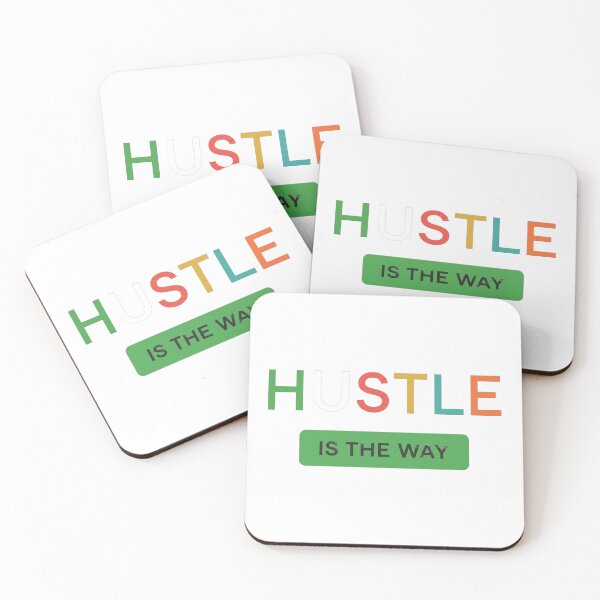 Item preview, Hustle Is The Way - Colorful Minimalist Typography Gym Streetwear designed and sold by No Excuses .