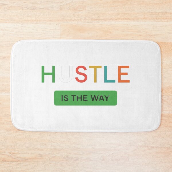 Item preview, Hustle Is The Way - Colorful Minimalist Typography Gym Streetwear designed and sold by No Excuses .