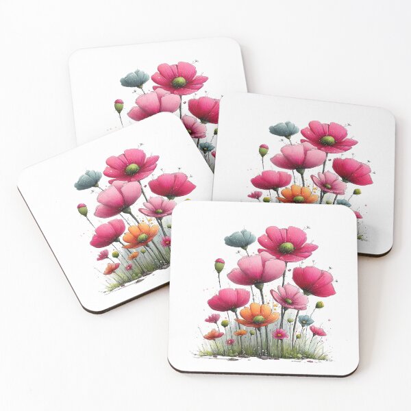Item preview, Colorful Ink Flower Meadow designed and sold by Szpaku desart .