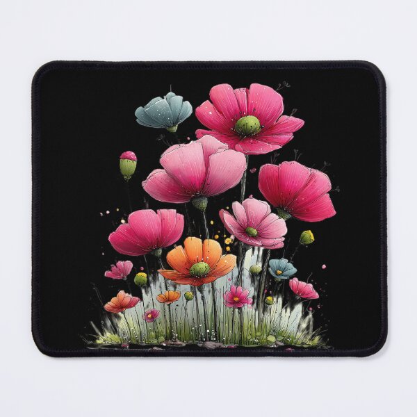 Item preview, Colorful Ink Flower Meadow designed and sold by Szpaku desart .