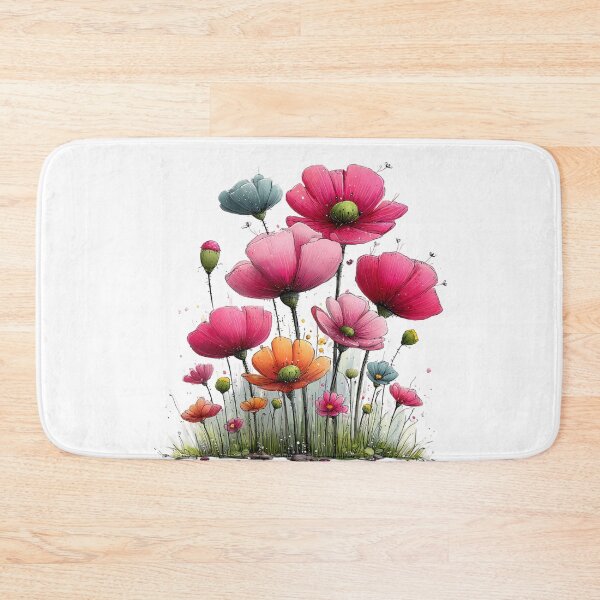 Item preview, Colorful Ink Flower Meadow designed and sold by Szpaku desart .