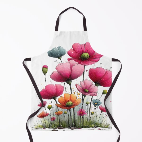 Item preview, Colorful Ink Flower Meadow designed and sold by Szpaku desart .