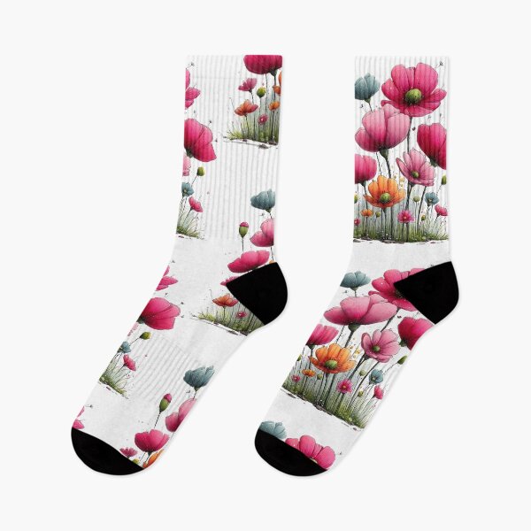 Item preview, Colorful Ink Flower Meadow designed and sold by Szpaku desart .