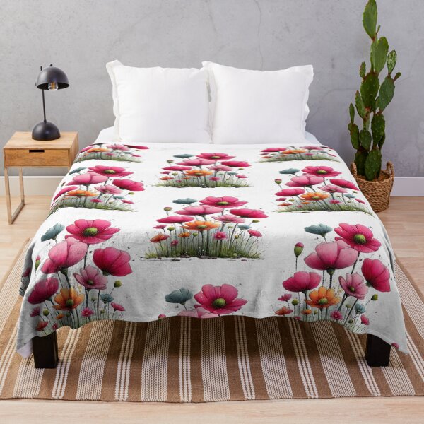 Item preview, Colorful Ink Flower Meadow designed and sold by Szpaku desart .
