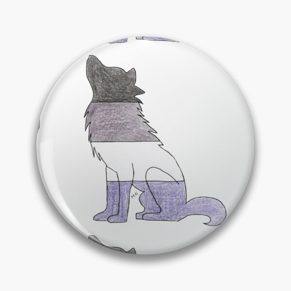 Item preview, Wolf asexual flag designed and sold by Malectrashop.