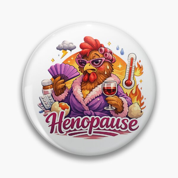 Item preview, Henopause Cranking Up Cooling Down Funny Menopause Chicken designed and sold by FANTASYoDarknes.