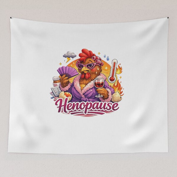 Item preview, Henopause Cranking Up Cooling Down Funny Menopause Chicken designed and sold by FANTASYoDarknes.