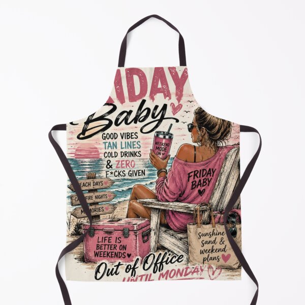 Item preview, Friday Baby Beach Life Weekend Vibes Graphic Shirt designed and sold by 18 Life Outlaw.