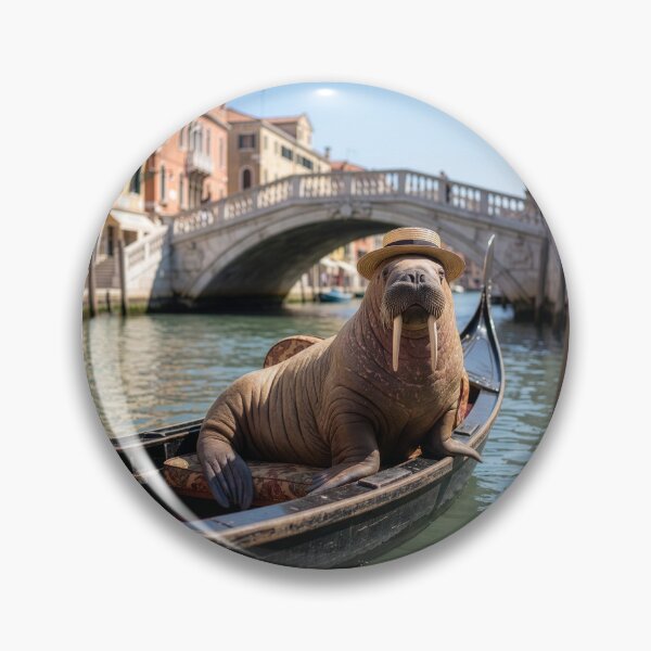 Item preview, Walrus Goes for a Gondola Ride in Venice designed and sold by Tridentulus.