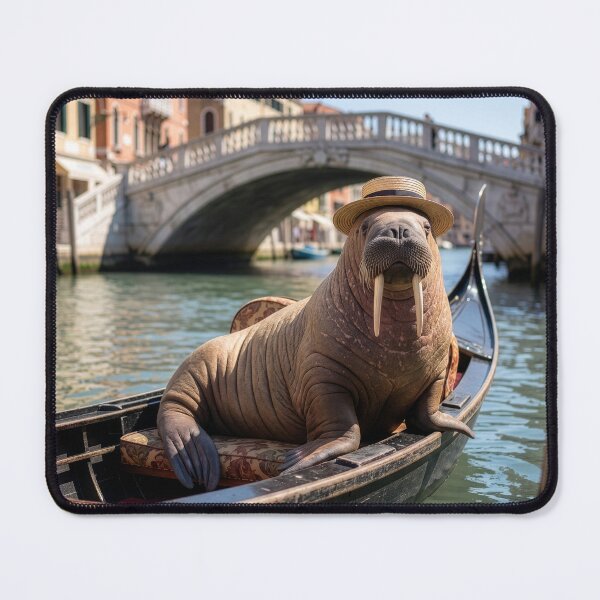 Item preview, Walrus Goes for a Gondola Ride in Venice designed and sold by Tridentulus.