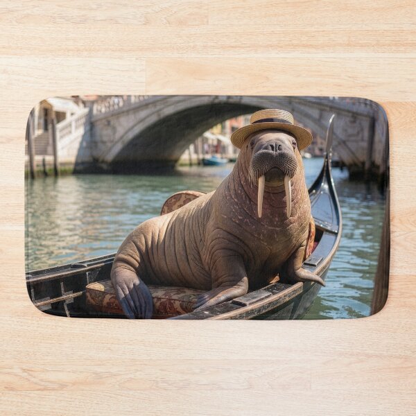 Item preview, Walrus Goes for a Gondola Ride in Venice designed and sold by Tridentulus.