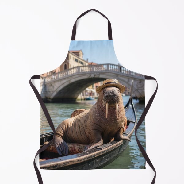 Item preview, Walrus Goes for a Gondola Ride in Venice designed and sold by Tridentulus.