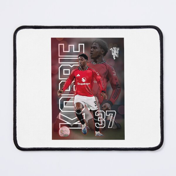 Item preview, Kobbie Mainoo Football Art Print – Young Midfield Star Illustration Wall Art designed and sold by GrizzlyCollective.