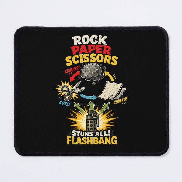 Item preview, Rock Paper Scissors Flashbang Funny FPS Gamer Meme Gaming designed and sold by HiPatti.