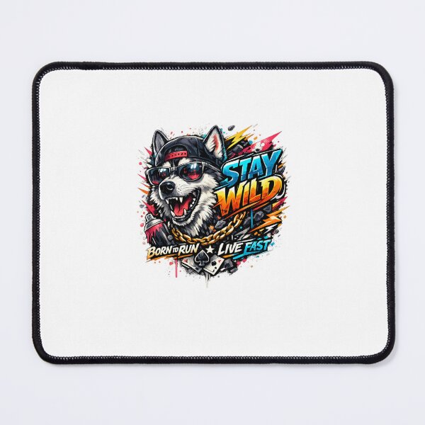 Item preview, Stay Wild Streetwear Dog designed and sold by AchraffPrint.