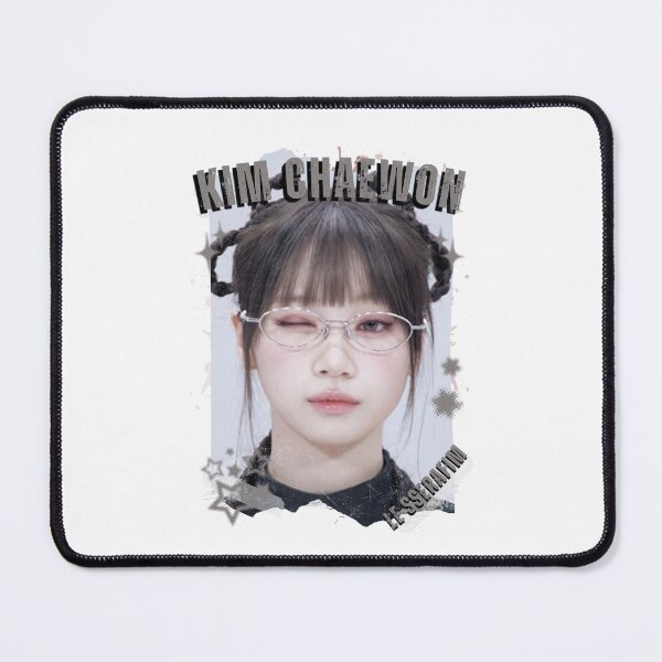 Item preview, Le Sserafimm Kim Chaewon Kpop Girl Group Black and White Collage Design designed and sold by AJUNICE STUDIO.
