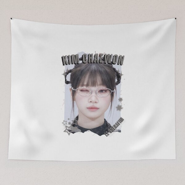 Item preview, Le Sserafimm Kim Chaewon Kpop Girl Group Black and White Collage Design designed and sold by AJUNICE STUDIO.