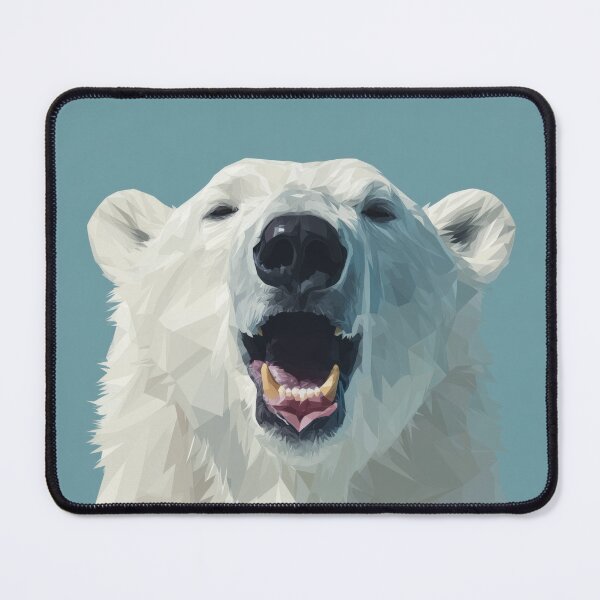 Item preview, Polar Bear Wall Art Print Contemporary Arctic Wildlife Home Decor designed and sold by MarkedArtPrints.