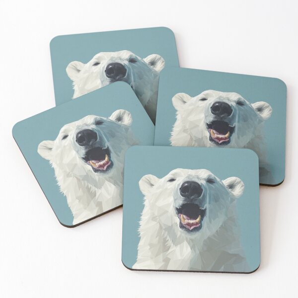 Item preview, Polar Bear Wall Art Print Contemporary Arctic Wildlife Home Decor designed and sold by MarkedArtPrints.
