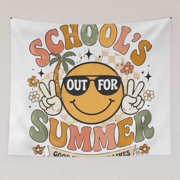 Item preview, Retro Schools Out For Summer Good Vibes designed and sold by ZENVIRART.