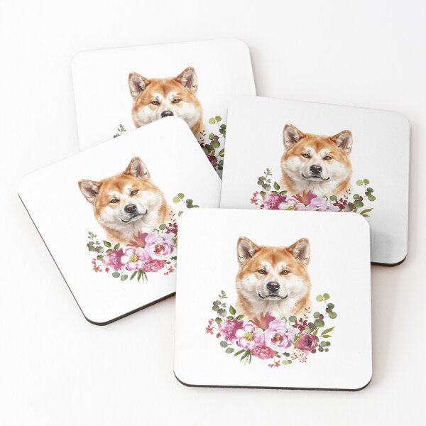 Item preview, Watercolor Akita Inu designed and sold by Liededrom..
