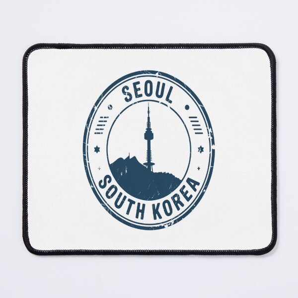 Item preview, Seoul Passport Stamp Sticker – South Korea Travel Stamp Design designed and sold by stickercuffs.