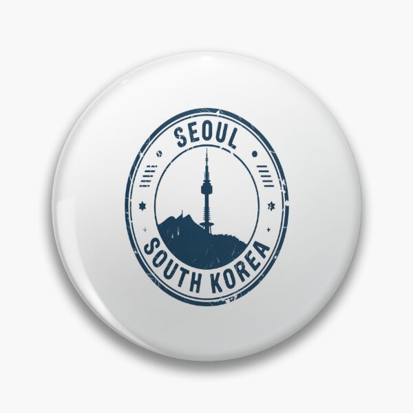 Item preview, Seoul Passport Stamp Sticker – South Korea Travel Stamp Design designed and sold by stickercuffs.