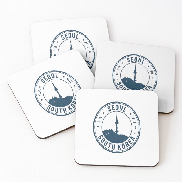 Item preview, Seoul Passport Stamp Sticker – South Korea Travel Stamp Design designed and sold by stickercuffs.