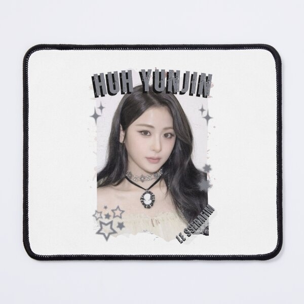 Item preview, Le Sserafimm Huh Yunjin Kpop Girl Group Black and White Collage Design designed and sold by AJUNICE STUDIO.
