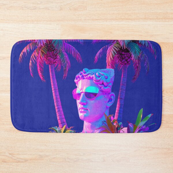 Item preview, Neon Palm Oasis Bust: Cyber Vaporwave Sunglasses designed and sold by A E S T H E T A T A G.