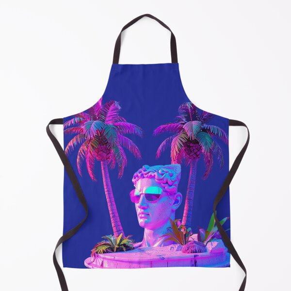 Item preview, Neon Palm Oasis Bust: Cyber Vaporwave Sunglasses designed and sold by A E S T H E T A T A G.