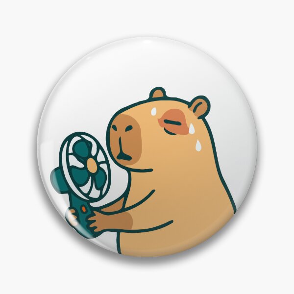 Item preview, Capybara Sweating in Summer Season - Heat Capy Sticker Pack - Tee designed and sold by RedStreamStudio.