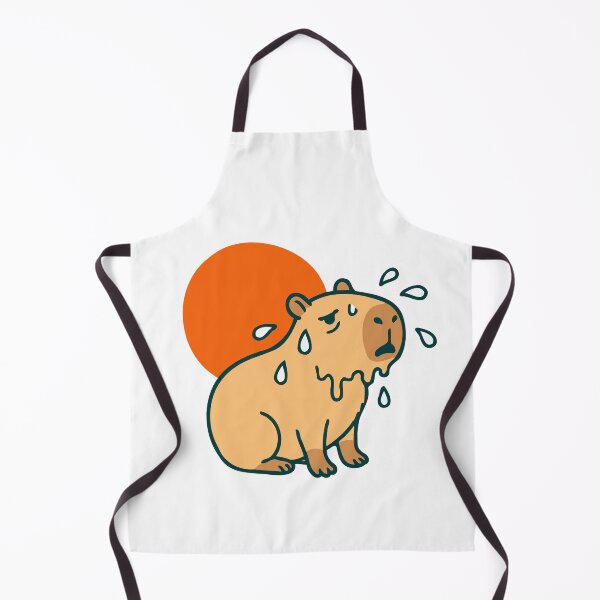 Item preview, Capybara Sweating in Summer Season - Heat Capy Sticker Pack - Tee designed and sold by RedStreamStudio.