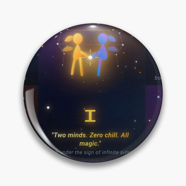 Item preview, Gemini Two Minds Zero Chill Funny Zodiac Quote Poster designed and sold by Zodiac Celestial Art.