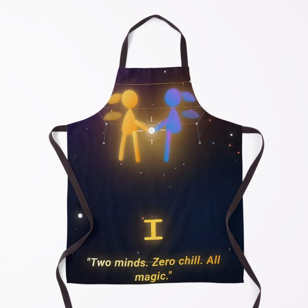 Item preview, Gemini Two Minds Zero Chill Funny Zodiac Quote Poster designed and sold by Zodiac Celestial Art.