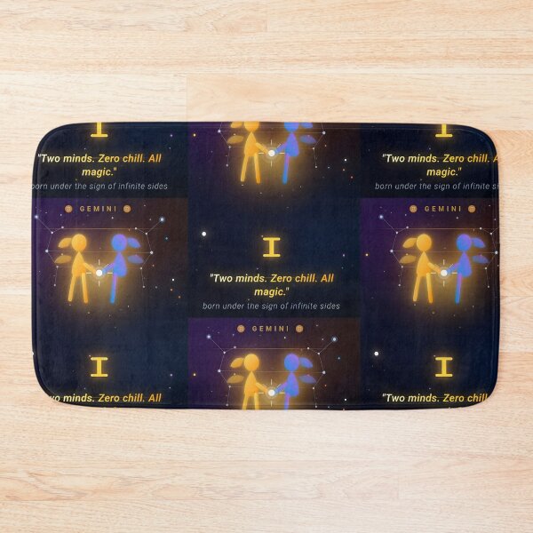Item preview, Gemini Two Minds Zero Chill Funny Zodiac Quote Poster designed and sold by Zodiac Celestial Art.