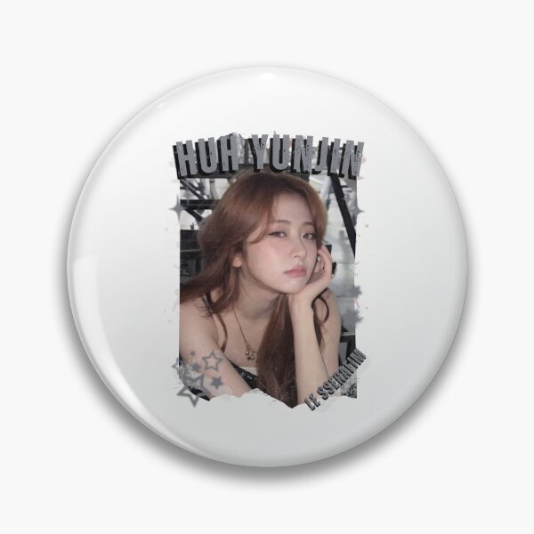 Item preview, Le Sserafimm Huh Yunjin Kpop Girl Group Black and White Collage Design designed and sold by AJUNICE STUDIO.