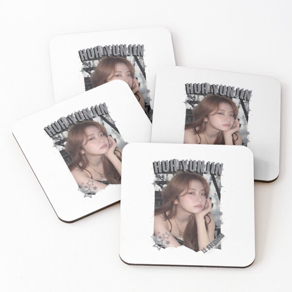 Item preview, Le Sserafimm Huh Yunjin Kpop Girl Group Black and White Collage Design designed and sold by AJUNICE STUDIO.