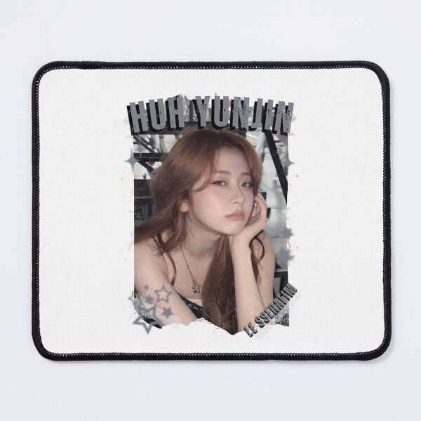 Item preview, Le Sserafimm Huh Yunjin Kpop Girl Group Black and White Collage Design designed and sold by AJUNICE STUDIO.