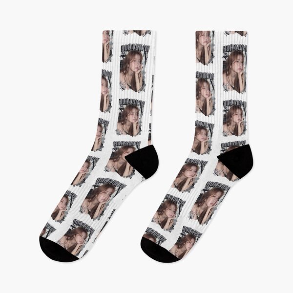 Item preview, Le Sserafimm Huh Yunjin Kpop Girl Group Black and White Collage Design designed and sold by AJUNICE STUDIO.