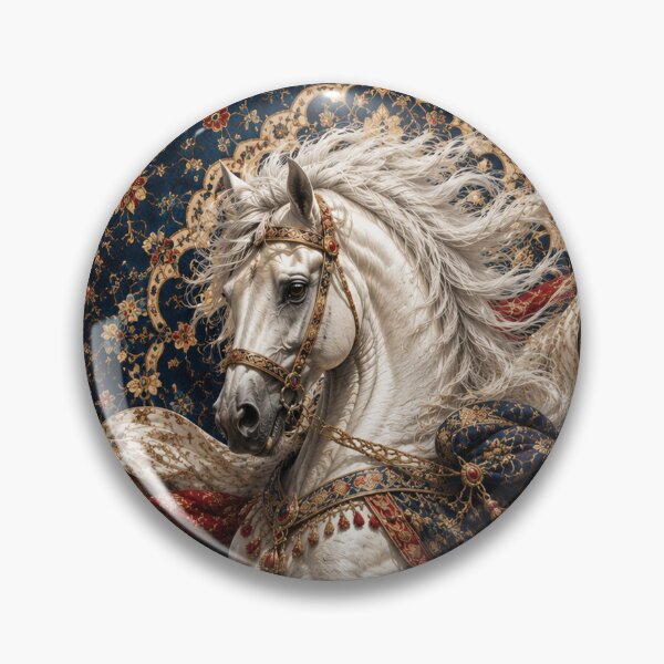 Item preview, Majestic Arabian Horse in Persian Tapestry | Luxury Equestrian Art designed and sold by ravuh.