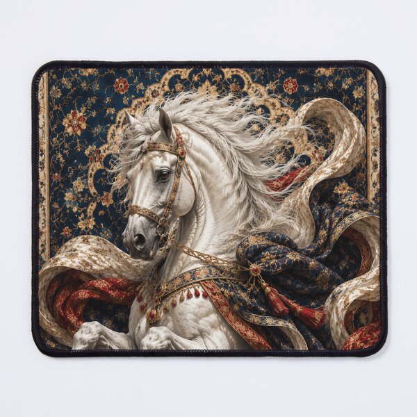 Item preview, Majestic Arabian Horse in Persian Tapestry | Luxury Equestrian Art designed and sold by ravuh.