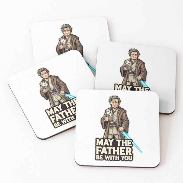 Item preview, May The Father Be With You Funny Star Wars Dad Shirt designed and sold by CerealBoxInk.