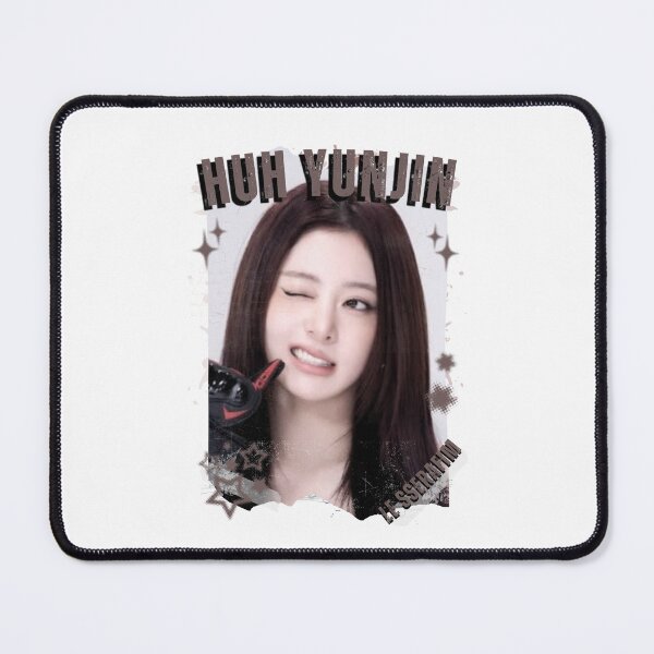 Item preview, Le Sserafimm Huh Yunjin Kpop Girl Group Black and White Collage Design designed and sold by AJUNICE STUDIO.