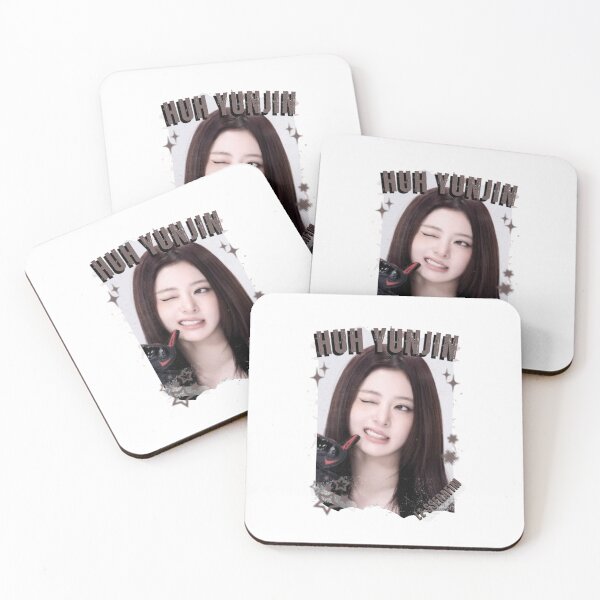 Item preview, Le Sserafimm Huh Yunjin Kpop Girl Group Black and White Collage Design designed and sold by AJUNICE STUDIO.